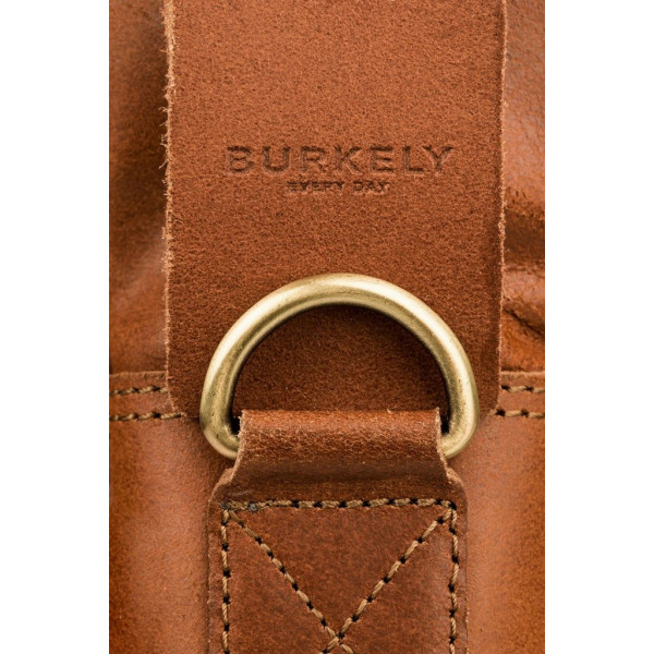 Pánska kožená taška na notebook Burkely Max - koňak