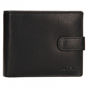 Pánska kožená peňaženka Lagen Fredint - čierna