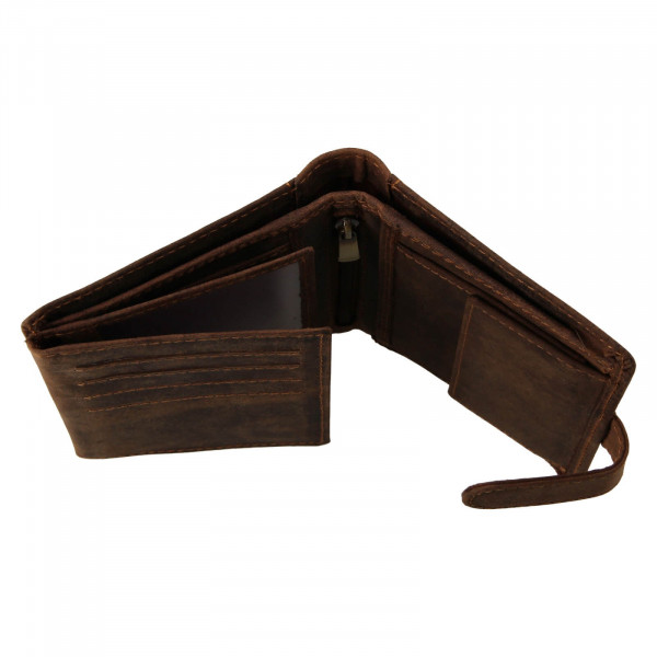 Pánska kožená peňaženka Wild Buffalo Horst- svetlo hnedá