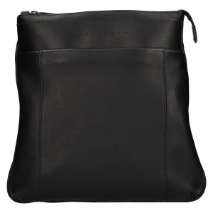 Luxusná kožená pánska taška Ripani Vodin - čierna