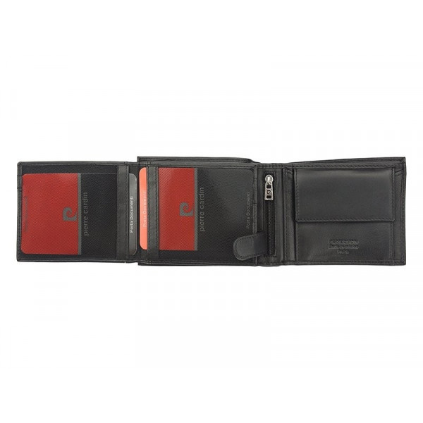 Pánska kožená peňaženka Pierre Cardin Hubert - čierna