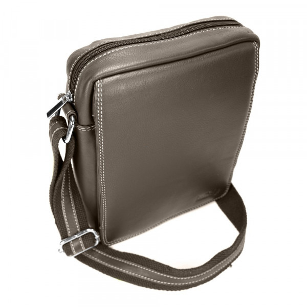 Pánska kožená taška cez rameno SendiDesign IG005 - hnedá