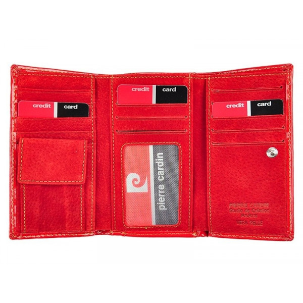 Dámska kožená peňaženka Pierre Cardin Silva - čierna