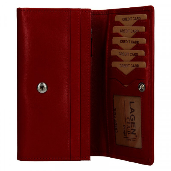 Dámska peňaženka Lagen Camilla - tmavo červená