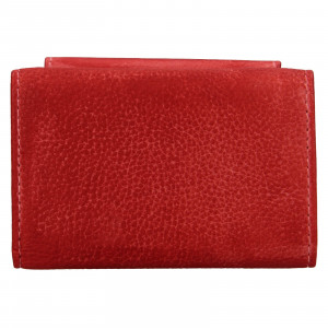 Dámska kožená slim peňaženka Lagen Mellba - červená