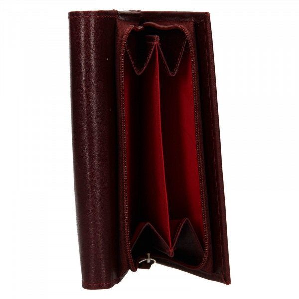 Dámska kožená peňaženka Lagen Denisa - vínová
