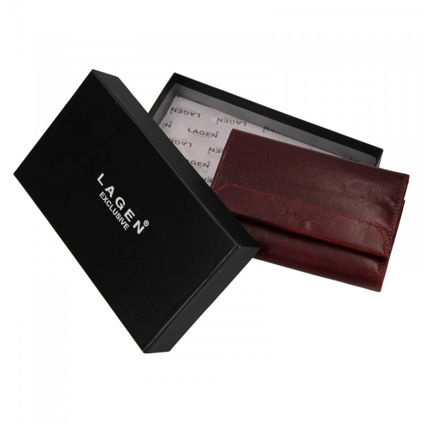 Dámska kožená peňaženka Lagen Denisa - vínová