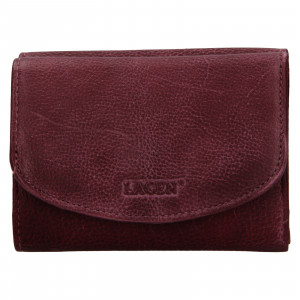 Dámska kožená peňaženka Lagen Julie - vínová