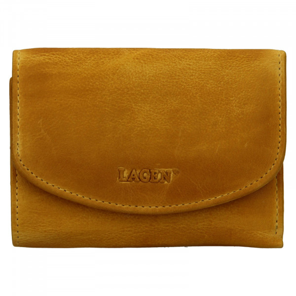 Dámska kožená peňaženka Lagen Julie - žltá