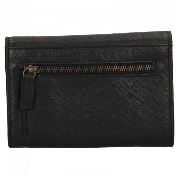 Dámska kožená peňaženka Levi's Olivia - čierna