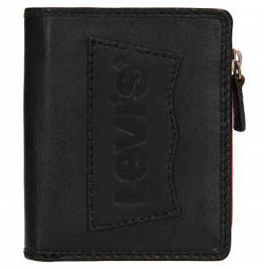 Pánska kožená peňaženka Levi's Daniel - čierna