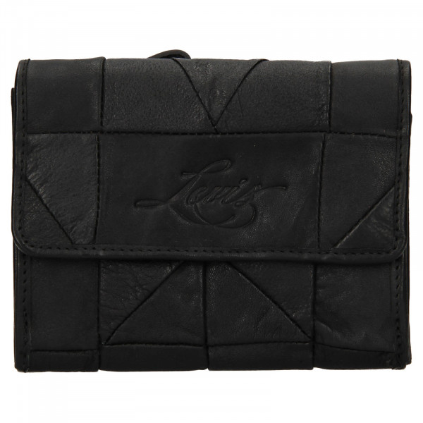 Dámska kožená peňaženka Levi's Ella- čierna