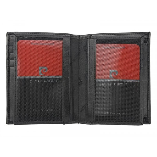 Pánska kožená peňaženka Pierre Cardin Alexandre - čierna