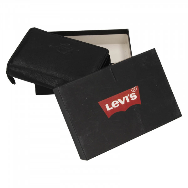 Dámska kožená peňaženka Levi's Harper - čierna