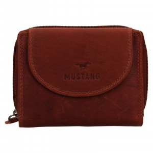 Dámska kožena peňaženka Mustang Alice - hnedá