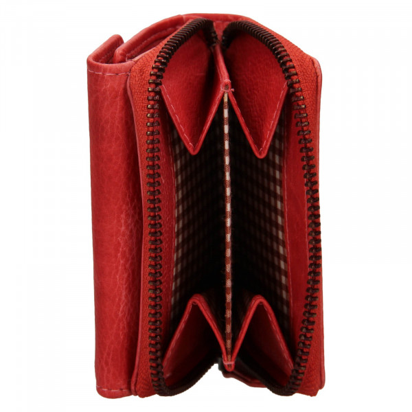 Dámska kožená peňaženka Lagen Carmena - červená