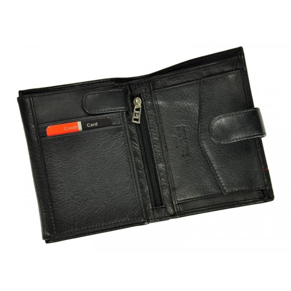 Pánska kožená peňaženka Pierre Cardin Philippe - čierno-červená