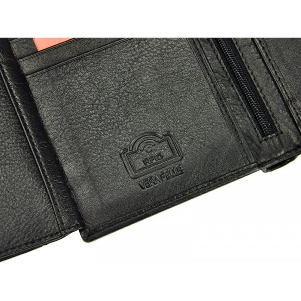 Pánska kožená peňaženka Pierre Cardin Alain - čierno-červená