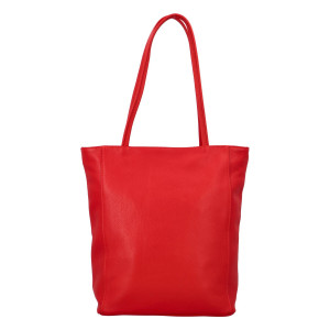 Dámska kožená kabelka Delami Giulia - červená
