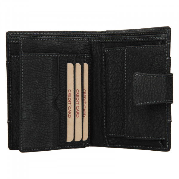 Pánska kožená peňaženka Lagen Connor - čierna