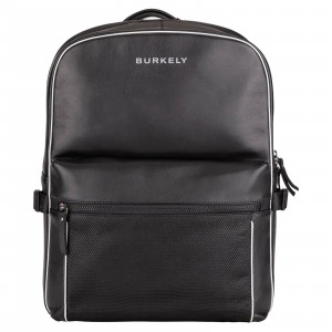 Trendy kožený batoh Burkely Lucent - čierna
