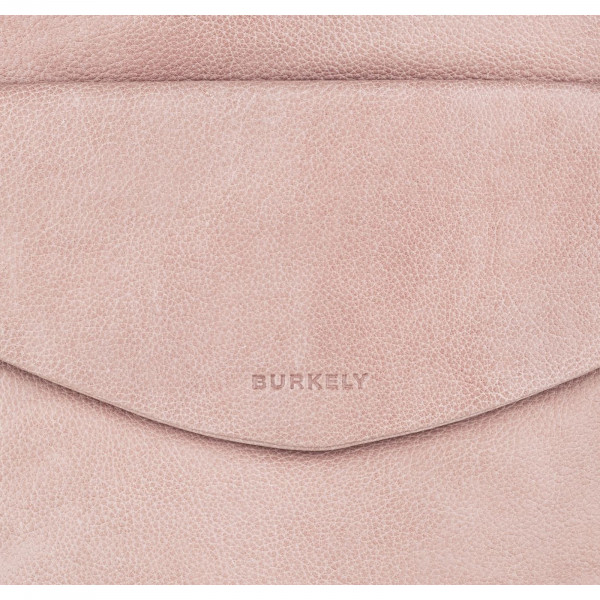 Trendy kožený batoh Burkely Fiona - ružová