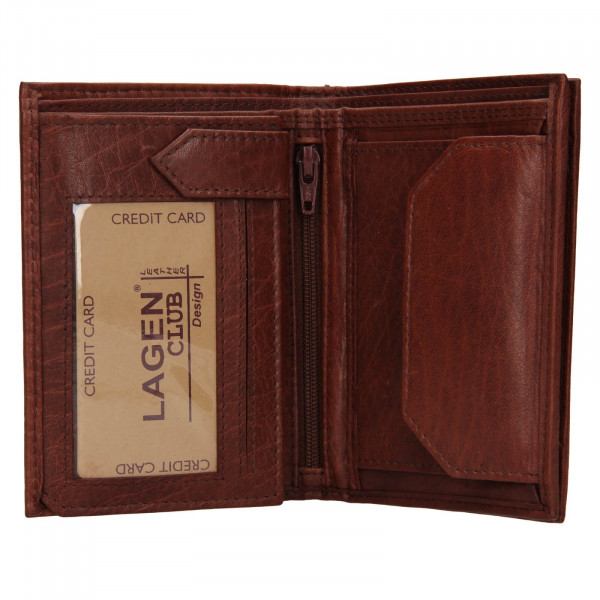 Pánska kožená peňaženka Lagen Dion - koňak
