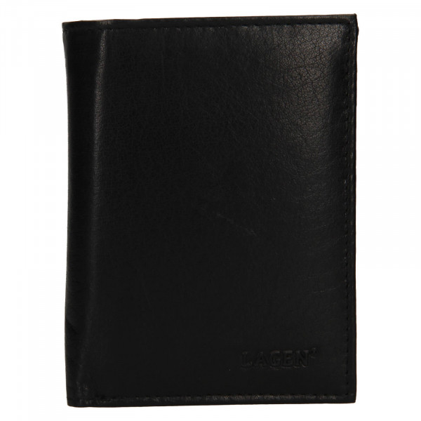 Pánska kožená peňaženka Lagen Dion - čierna