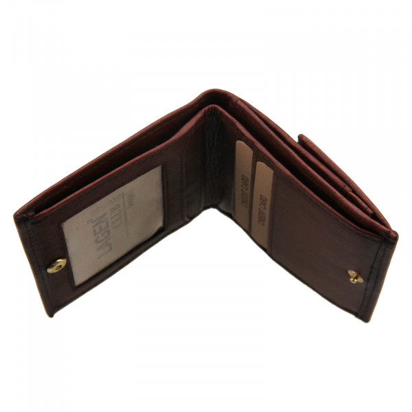 Pánska kožená slim peňaženka Lagen Jonatan - hnedá