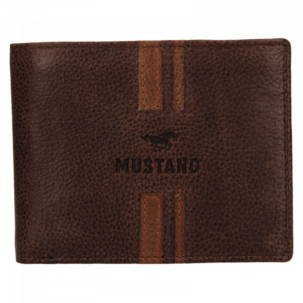 Pánska kožená peňaženka Mustang Loyd - hnedá