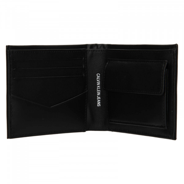 Pánska kožená peňaženka Calvin Klein Leeb - čierna