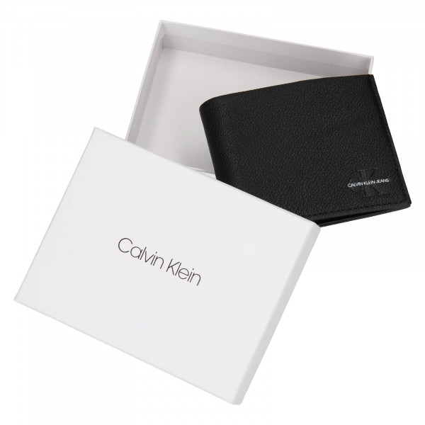 Pánska kožená peňaženka Calvin Klein Seba- čierna