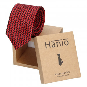 Pánska kravata Hanio Vincent - červená