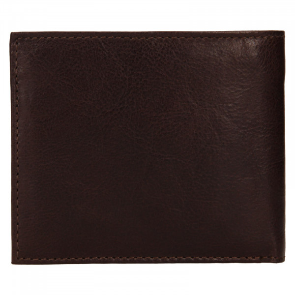 Pánska kožená peňaženka SendiDesign Bredly - tmavo hnedá