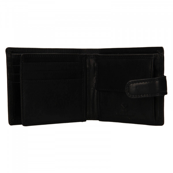 Pánska kožená peňaženka SendiDesign Dowsn - čierna