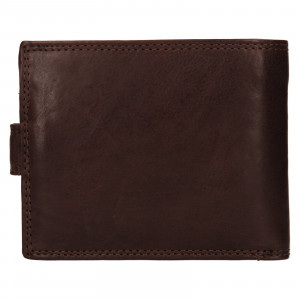 Pánska kožená peňaženka SendiDesign Dowsn - tmavo hnedá