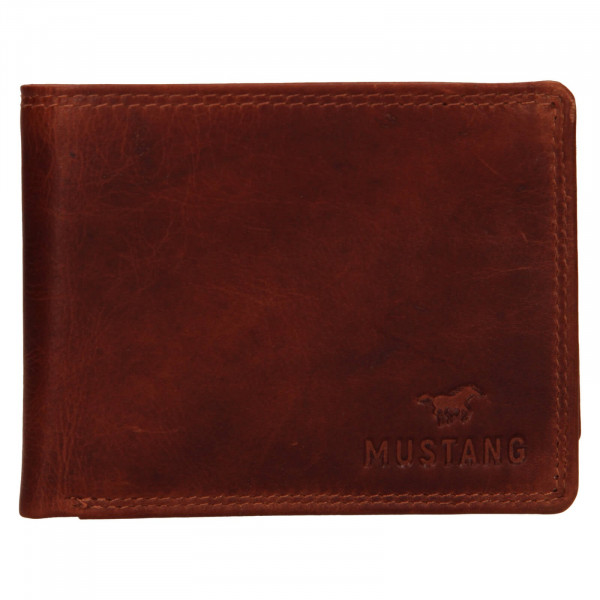 Pánska kožená peňaženka Mustang Filip - koňak
