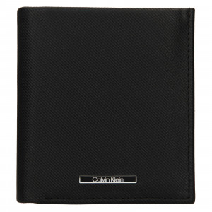 Pánska kožená peňaženka Calvin Klein Lemoar - čierna