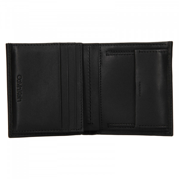 Pánska kožená peňaženka Calvin Klein Lemoar - čierna