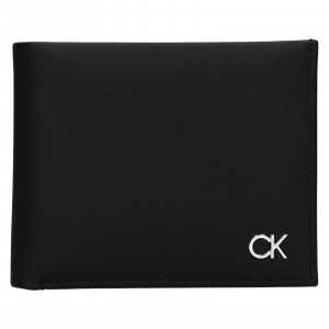 Pánska kožená peňaženka Calvin Klein Nemír - čierna
