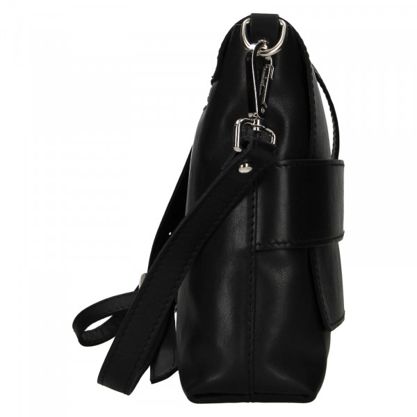 Dámska kožená kabelka Facebag Fabia - čierna