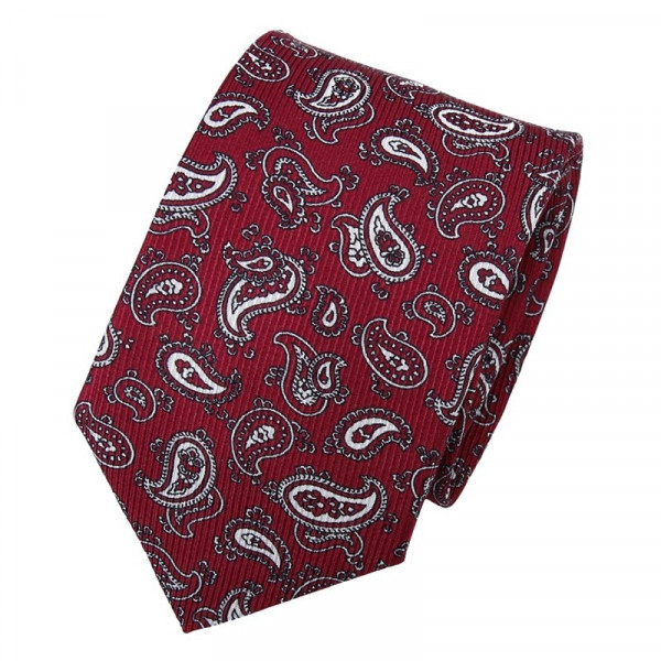 Pánska hodvábna kravata Hanio Artur - červená