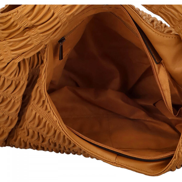Dámska kabelka cez rameno Paolo Bags Jitka - horčicová