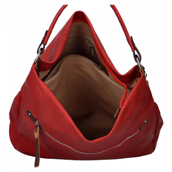 Dámska kabelka cez rameno Paolo Bags Jiřina - červená