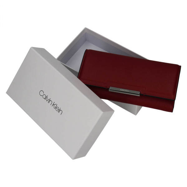 Dámska peňaženka Calvin Klein Deltea - vínová