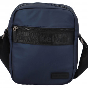 Pánska taška cez rameno Justin & Kelvin Leon - tmavo modrá
