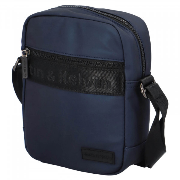 Pánska taška cez rameno Justin & Kelvin Leon - tmavo modrá