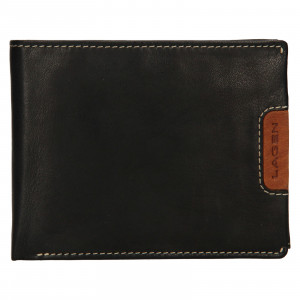 Pánska kožená peňaženka Lagen Koudys - čierna