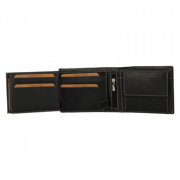 Pánska kožená peňaženka Lagen Koudys - čierna