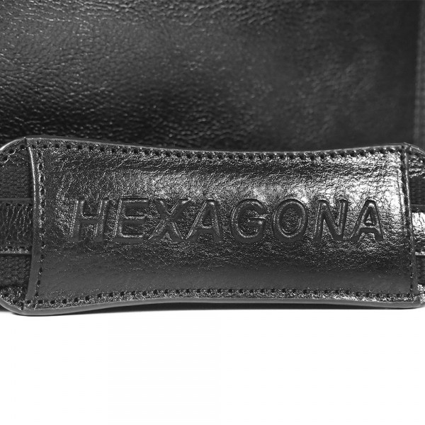 Celokožená pánska aktovka Hexagona 119074 - čierna